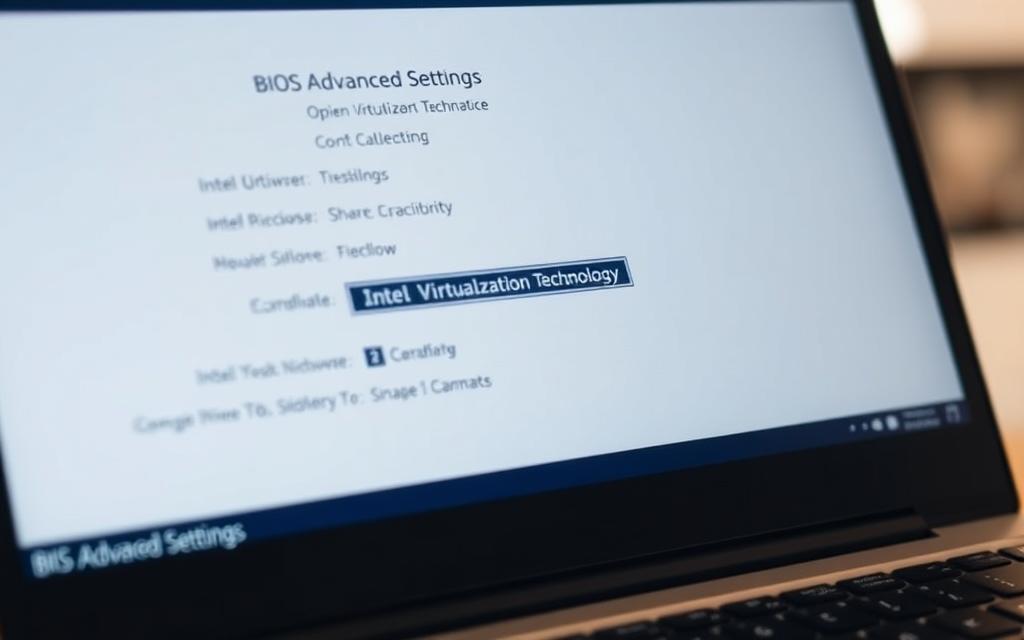 BIOS advanced settings